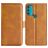 Mobigear Slim Magnet Motorola Moto G71 5G Étui Portefeuille - Cognac