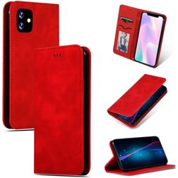 Mobigear Retro Slim iPhone 11 Étui - Rouge