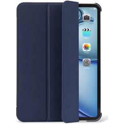 Decoded Textured Slim Coque iPad Air 13 Pouces (2024) Etui en Silicone Souple - Navy Peony