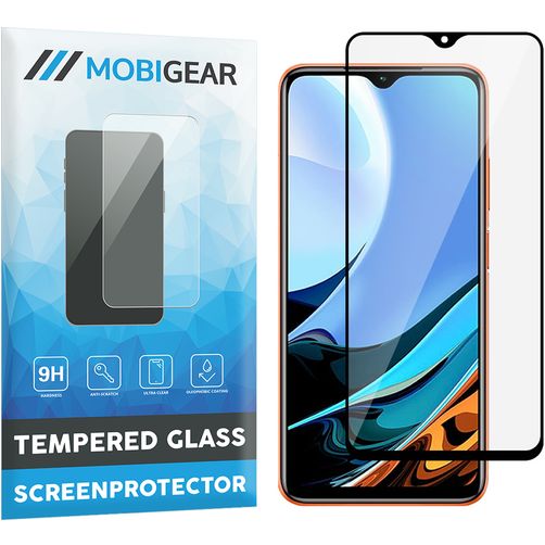 Mobigear Premium Xiaomi Redmi 9T Verre trempé Protection d'écran - Compatible Coque - Noir