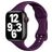Mobigear Sport Slim Bracelet Silicone Apple Watch Fermeture à clou et passant - 42/41/40/38 mm - Violet