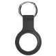 Xccess Keychain Coque Apple AirTag Porte-clés en Silicone Souple - Noir