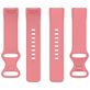 Mobigear Sport Dual Bracelet Silicone Fitbit Charge 5 Fermeture à clou et passant - Magenta