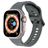 Mobigear Ripple Bracelet Silicone Apple Watch Fermeture boucle ardillon - 49/46/45/44 mm - Gris