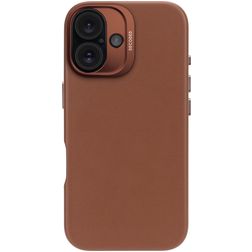 Decoded Coque iPhone 16 MagSafe Coque arrière en Cuir Véritable - Tan