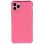 Mobigear Cushion Coque iPhone 12 Pro Max Coque arrière en TPU Souple Anti-Chocs - Magenta
