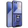 Mobigear Armor Ring Samsung Galaxy Z Flip 7 Plastique rigide Coque arrière Antichoc avec bague de maintien - Bleu