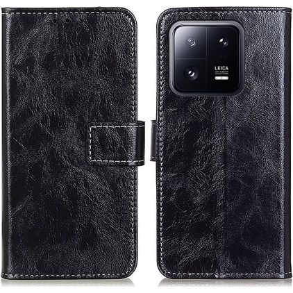 Mobigear Basic Xiaomi 13 Étui Portefeuille - Noir