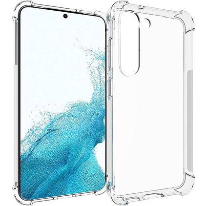Mobigear Cushion Coque Transparente Samsung Galaxy S23 Coque arrière en TPU Souple Anti-Chocs - Transparent