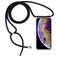 Mobigear Lanyard iPhone X Coque avec cordon en TPU Souple - Transparent / Noir