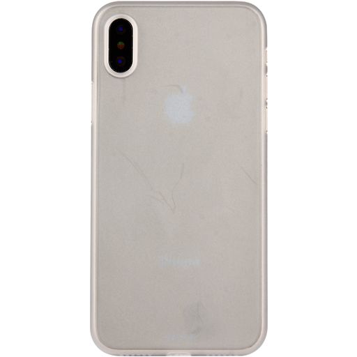 Mobigear Ultra Slim Coque iPhone XS Coque arrière Rigide Extra-fin - Blanc