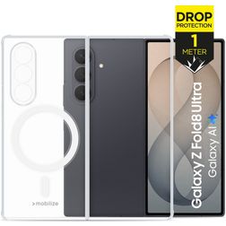Mobilize Naked Protection Coque Transparente Samsung Galaxy Z Fold 8 MagSafe Coque arrière Rigide Anti-Chocs - Transparent