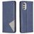 Mobigear Rhombus Slim Housse Motorola Moto E32 Etui - Bleu