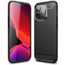 Mobigear Brushed Slim Coque iPhone 14 Pro Coque arrière en TPU Souple - Noir