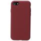 Mobiparts Coque iPhone SE (2022) Coque arrière en Silicone - Plum Red