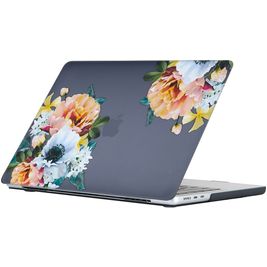 Mobigear Design MacBook Air 15 Pouces (2023-2025) Coque - Flowers Black - Model A2941 / A3114 / A3241