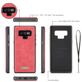 Caseme 007 Housse Samsung Galaxy Note 9 Etui avec Coque Détachable Porte-Monnaie - Rouge