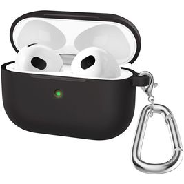 Mobigear Classic Coque Apple AirPods 3 Coque en Silicone Souple - Noir