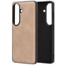 Mobiparts Classic Coque Samsung Galaxy S26 MagSafe Coque arrière en TPU,Similicuir - Moonstone Beige