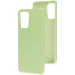 Mobiparts Coque Samsung Galaxy A72 Coque arrière en Silicone - Pistache Green