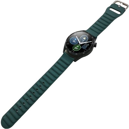 Mobigear Bumpy Bracelet Silicone Smartwatch Fermeture boucle ardillon - Connexion universelle de 20 mm - Vert