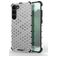 Mobigear Honeycomb Coque Samsung Galaxy S23 Plus Coque arrière Rigide Anti-Chocs - Blanc
