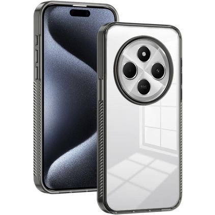 Mobigear Crystal Coque Xiaomi Redmi 14C Coque arrière Rigide - Noir