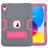 Mobigear ShieldStand Coque iPad 10 (2022) Coque arrière en Plastique rigide,Silicone + Support Amovible - Rose / Gris