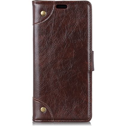 Mobigear Ranch Motorola One Power Étui Portefeuille - Marron