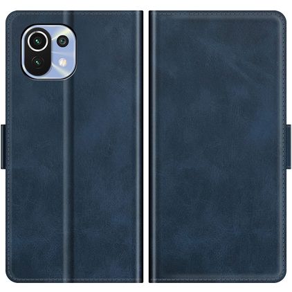 Mobigear Slim Magnet Housse Xiaomi 11 Lite NE 5G Etui Porte-Monnaie - Bleu
