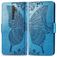 Mobigear Butterfly Housse OPPO A5 (2020) Etui Porte-Monnaie - Bleu