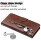 Mobigear Zipper Housse iPhone 17 Pro Max Etui Porte-Monnaie - Marron