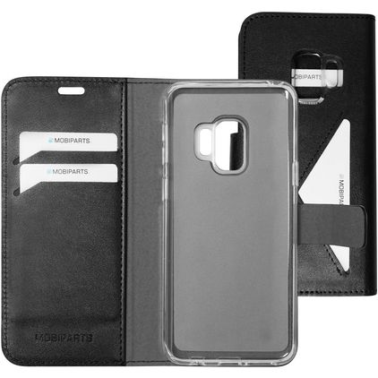 Mobiparts Classic Wallet Housse Samsung Galaxy S9 Etui Porte-Monnaie - Noir