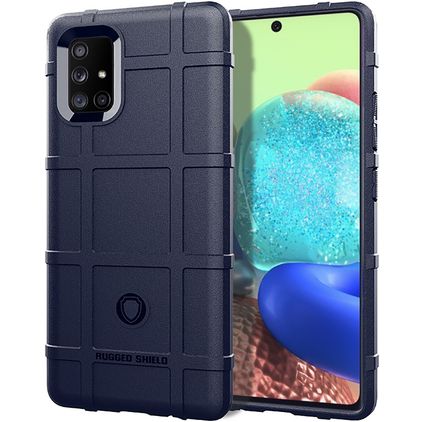 Mobigear Rugged Shield Coque Samsung Galaxy M51 Coque arrière en TPU Souple Anti-Chocs - Bleu