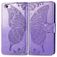 Mobigear Butterfly Housse iPhone 17e Etui Porte-Monnaie - Violet