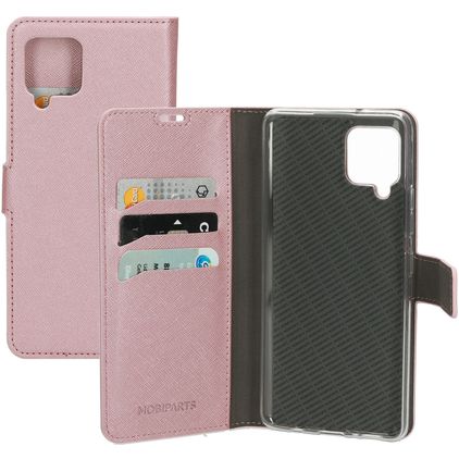 Mobiparts Saffiano Wallet Housse Samsung Galaxy A42 Etui Porte-Monnaie - Rose