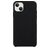 Mobigear Rubber Touch Coque iPhone 15 Coque arrière en Silicone - Noir