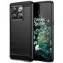 Mobigear Brushed Slim Coque OnePlus 10T Coque arrière en TPU Souple - Noir