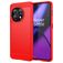 Mobigear Brushed Coque OnePlus 11 Coque arrière en TPU Souple - Rouge