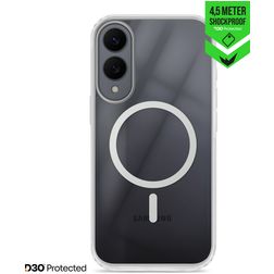 Striker X-Core Xtreme Impact Transparent Samsung Galaxy S25 Edge MagSafe Plastique rigide Coque arrière Antichoc - Transparent
