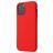 Mobigear Rubber Touch Coque iPhone 12 Coque arrière en Silicone - Rouge