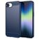 Mobigear Brushed Slim Coque iPhone 16e Coque arrière en TPU Souple - Bleu