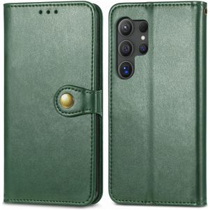 Mobigear Snap Button Housse Samsung Galaxy S25 Plus Etui Porte-Monnaie - Vert