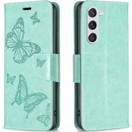 Mobigear Butterfly Housse Samsung Galaxy S23 Etui Porte-Monnaie - Vert