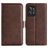 Mobigear Slim Magnet Housse Realme GT2 Pro Etui Porte-Monnaie - Marron