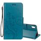 Mobigear Flowers Housse iPhone XR Etui Porte-Monnaie - Turquoise