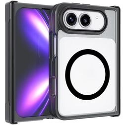 Mobigear Shockproof Coque iPhone Duo MagSafe Coque arrière Rigide - Noir
