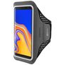 Mobiparts Comfort Fit Brassard Téléphone Samsung Galaxy J6 Plus Brassard Coque de Sport en Neoprène - Noir