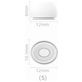Xccess Silicon Replacement Ear Tips for Airpod Pro 1/2 Size S (1 Pair) White
