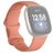 Mobigear Sport Dual Bracelet Silicone Fitbit Sense Fermeture à clou et passant - Orange